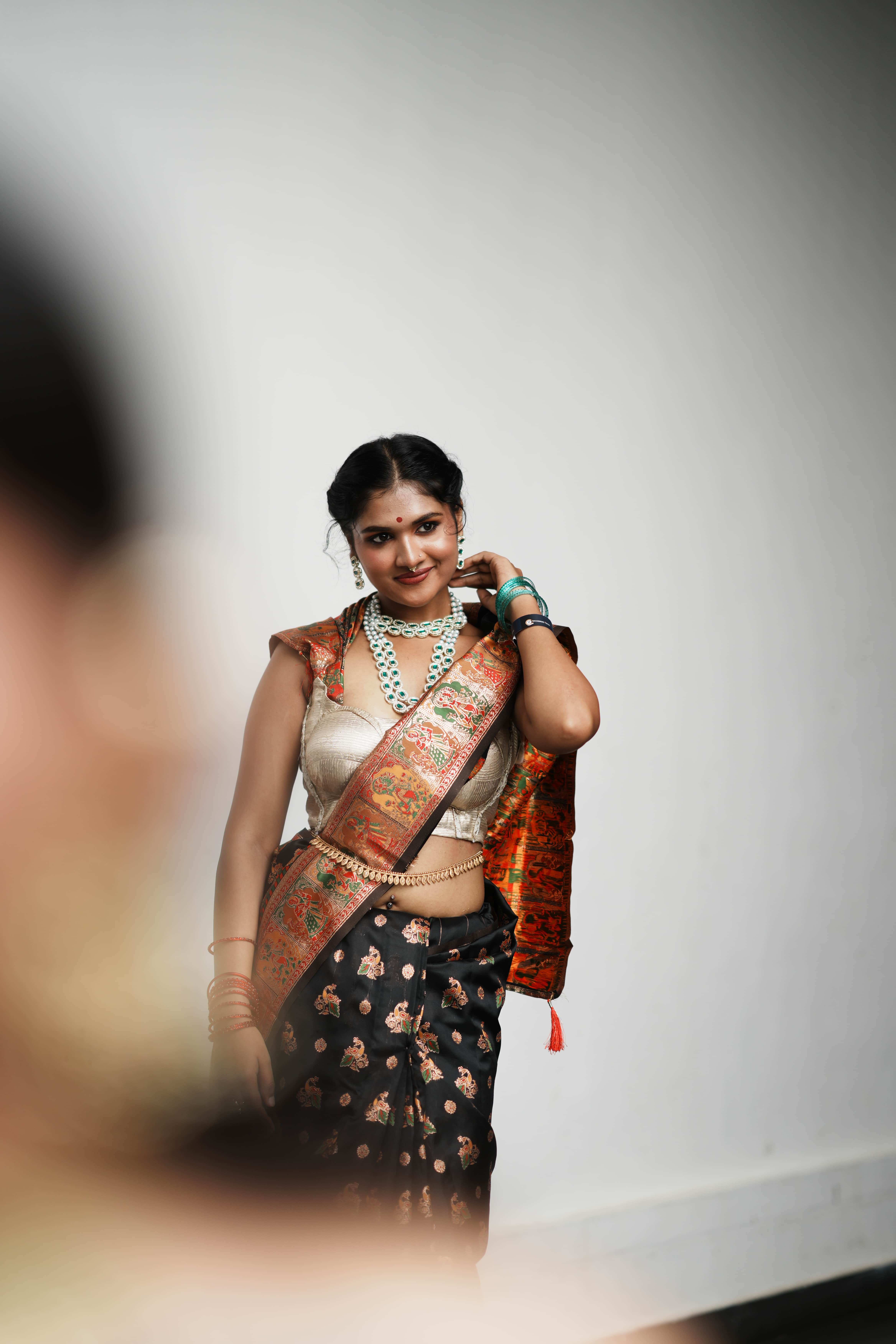 Elegant portrait of woman in artistic fashion